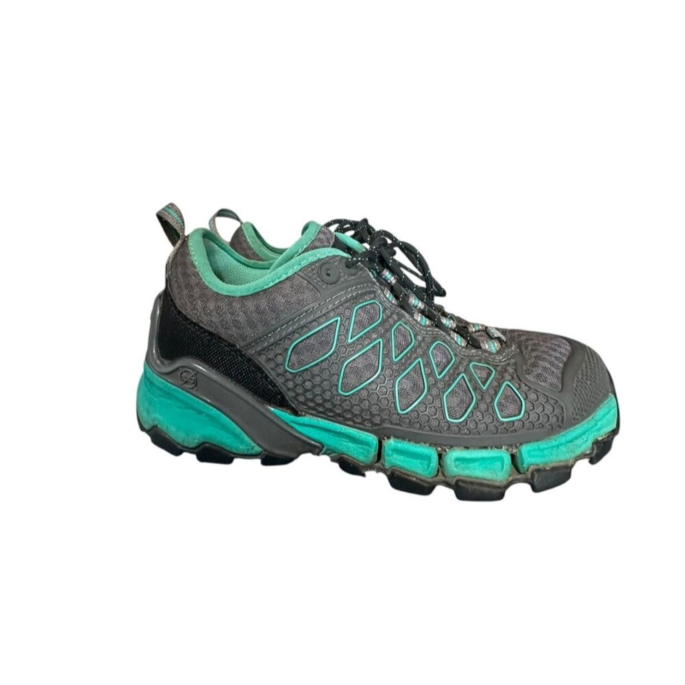 Women's Danner Extrovert 52140 Gray Hiking Shoes Gray Turquoise Womens Sz 6 M - Picture 2 of 11